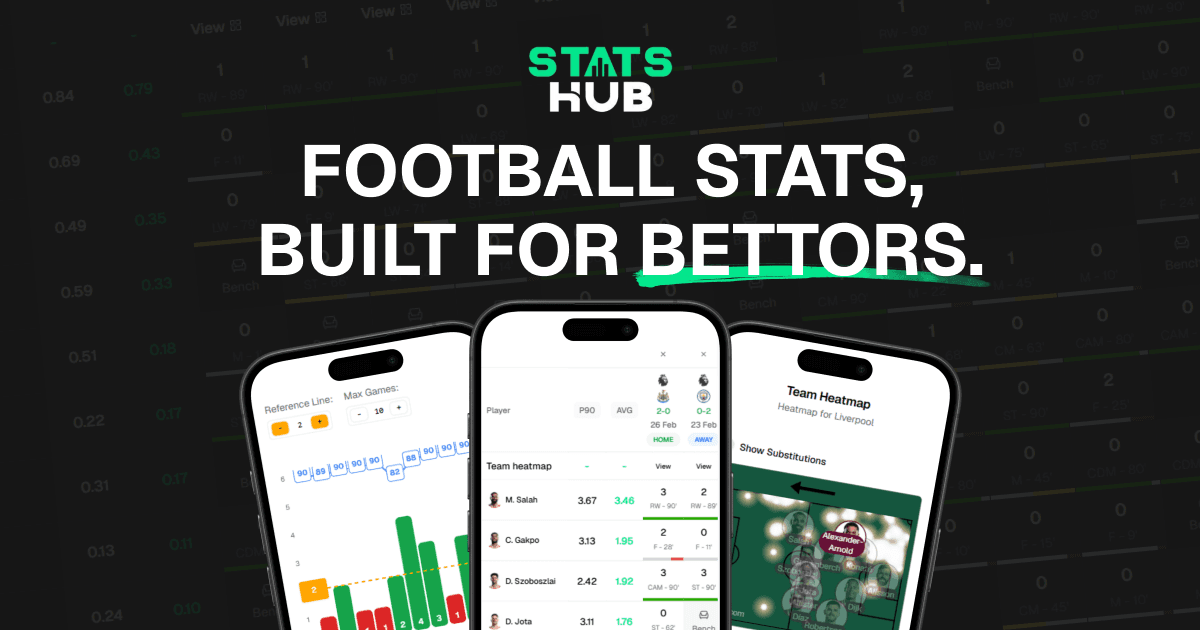 Statshub — Football Stats, Built for Bettors